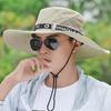 Men's Summer Outdoor Riding Fishing Leisure Benny Hat Mountaineering Sun Protection Breathable Large Eaves Fisherman's Cap