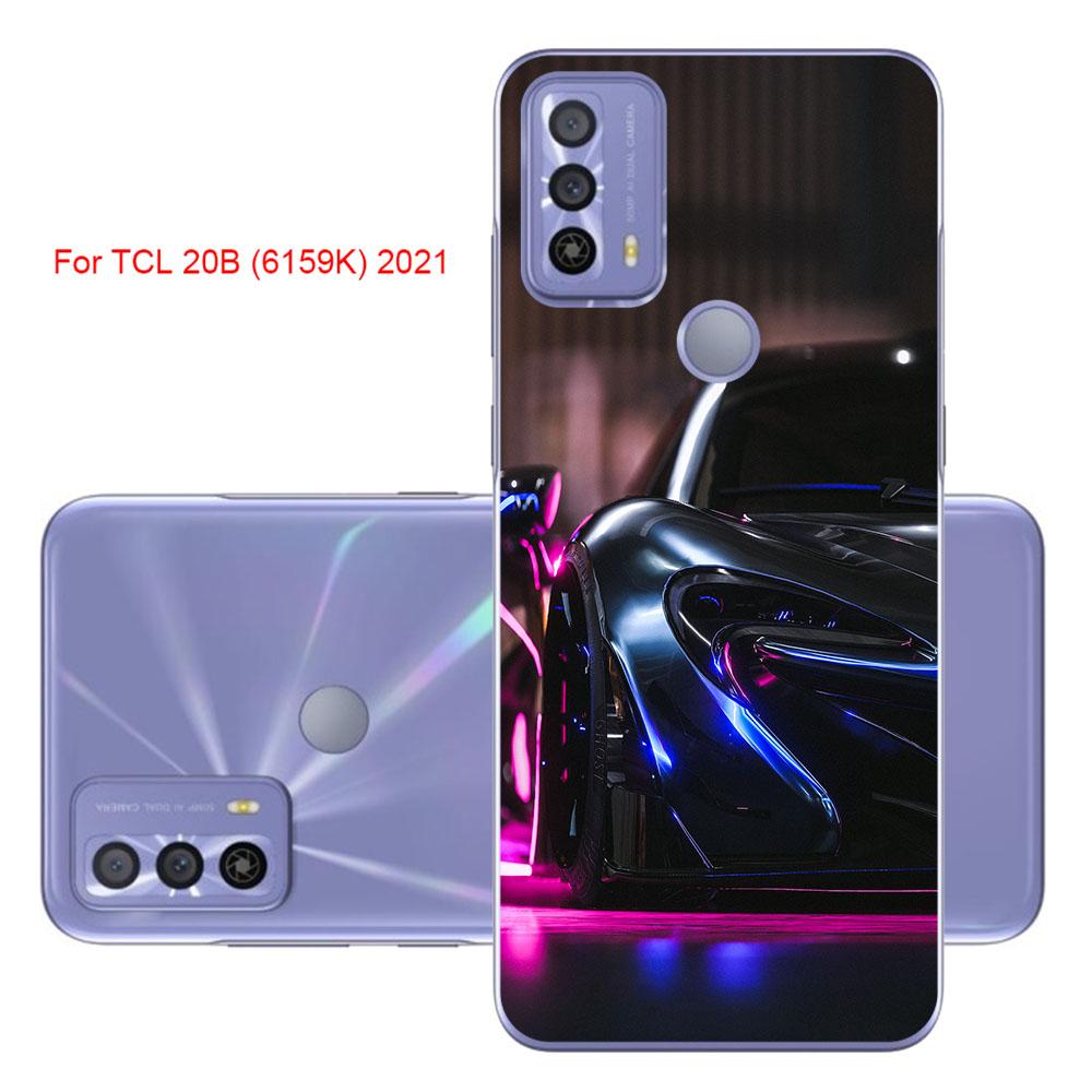 Чехол для телефона TCL 20B (6159К) 2021 6,52-дюймовый мягкий чехол из ТПУ, цветная роскошная популярная печать, мобильные модные сумки