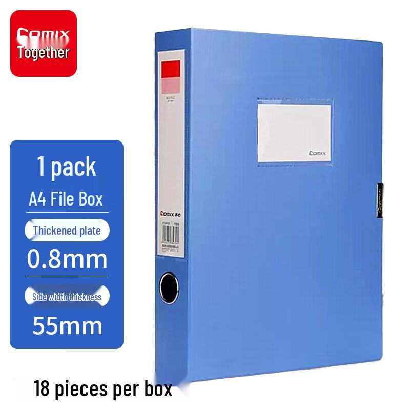 Qixin A4 Thickened PP Velcro Document Storage Box