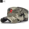 Камуфляжная бейсбольная кепка для мужчин с плоской верхней частью из кости