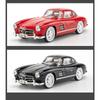 1/24 Mercedes-Benz 300SL Vintage Diecast Alloy Miniature Toy Car Model Pull Back Sound Light Classical Collection Gift for Boy