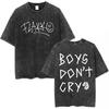 Rels B A New Star Graphic Print Tshirt Unisex Women Vintage Washed Cotton Gothic YK Fashion Summer Tee Loose Casual Oversized Tee