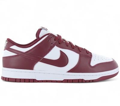 Dunk Low Retro - Мужские кроссовки Кожаные Красно-Белые DD1391-601 ОРИГИНАЛ