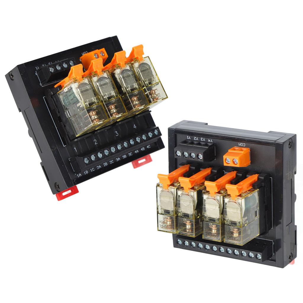 2 шт. релейный модуль плата управления DC PLC монтаж на DIN-рейку 4 канала 1 НО 1 НЗ BEM1S‑4MZ AC 250 В