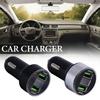 240W 2 Ports PD USB Car Charging Mobile Phone Dual USB Adapter Quick Charger For IPhone 15 14 13