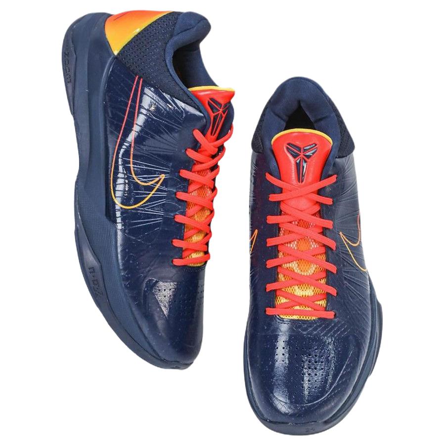 Caitlin Clark X Nike Zoom Kobe 5 Protro Indiana Fever Unisex Sneakers Blue Midnight-Navy Bright-Crimson IM3207-400