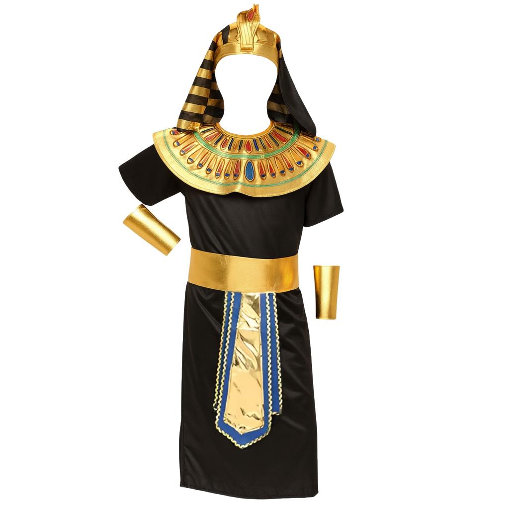 Pharaoh Costume Egyptian Egyptian Pharaoh Costume BALL Carnival 122 128 134 J I 11 b