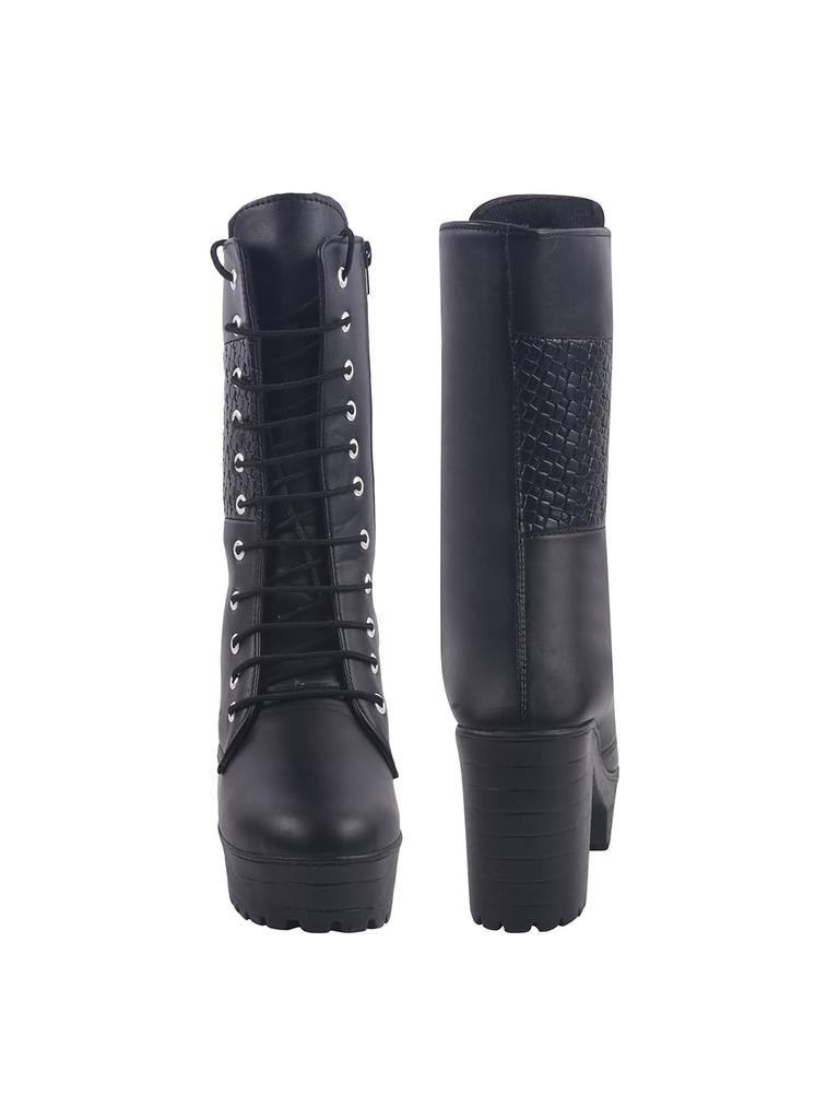 Shoetopia Женские короткие ботильоны на массивном каблуке с нескользящей подошвой, удобные модные ботильоны на щиколотку | Мягкая амортизирующая подошва | Для повседневной носки, вечеринок и зимы