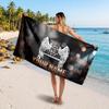 Rammstein Customized Name Text Beach Towel, Soft Absorbent Towel Beach Pool Travel Personal Gift