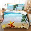 3D HD комплект постельного белья Queen, пододеяльник, наволочка, постельное белье, США, King Twin, полный двухместный, одна спальня, морская кокосовая пальма