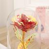 Wedding Galaxy Rose Flower Eternal Flower With Lights In Dome Forever Rose Red Rose Valentine'S Day Mother'S Day Romantic Gift