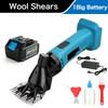 6 Speed 13 Teeth Wireless Portable Electric Wool Shears Farm Animals Hair Trimming Machine Handheld Sheep Shearing Clipper