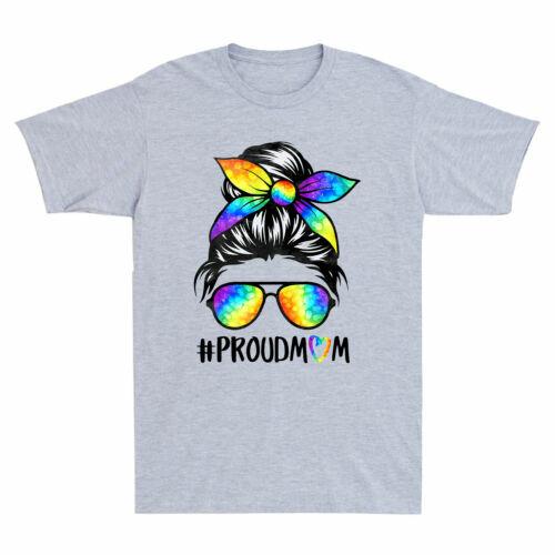 Proud Mom T-shirt Mother Day Gift Tee Vintage Short Sleeve Shirt Cotton Tee