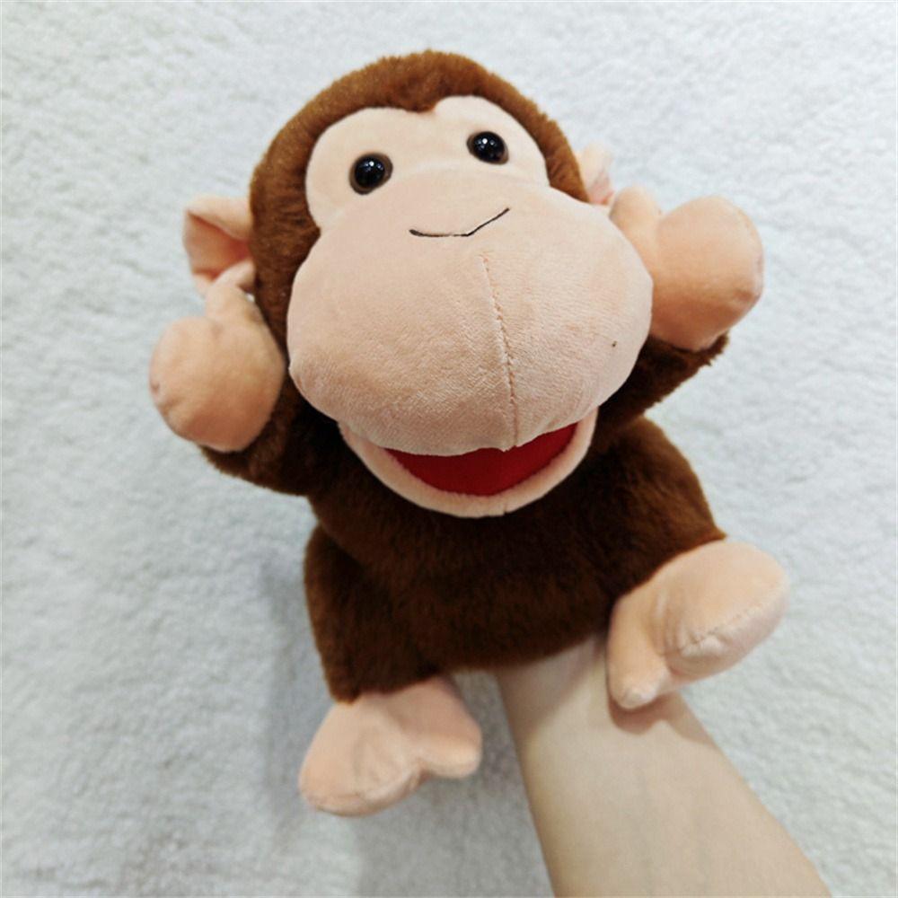 Jungle Animal Animal Hand Puppets Movable Mouth Plush Hand Doll Birthday Gift Preschool