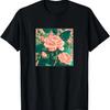 Florist Roses Pattern Illustration Flowers Leaf Women Men T-Shirt