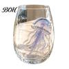 Sophisticated Coastal Style Drinkware 12oz Octopus Water Cup, Embossed Design, Hand Painted Marine Creative Tentacle Tumbler Drinking for Ocean Lovers