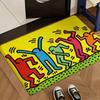 K-keith Art H-Haring Коврик для пола Мягкий фланелевый ковер Нескользящий впитывающий коврик для ванной комнаты спальни домашнего декора