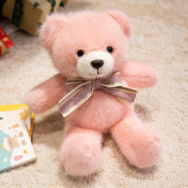 Cute scarf bear hug bear doll plush toy love teddy bear doll children soothing doll