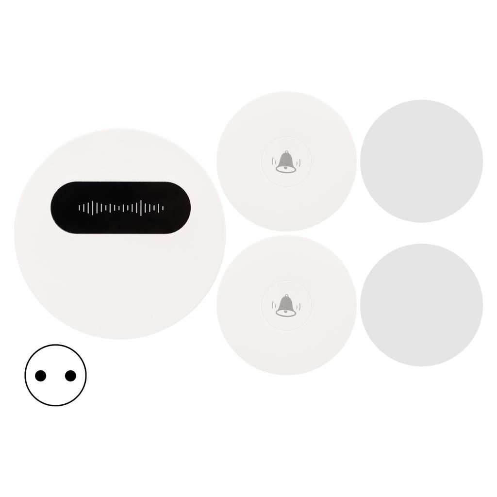 Беспроводной дверной звонок с автогенерацией 1 приемник 2 кнопки без батареек дверной звонок комплект для дома США