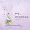 Gemlanto 925 Sterling Silver Necklace with Peridot Drops 18K Gold Gift Wrapping Perfect for Birthdays (August Birthstone), Plated, Available,