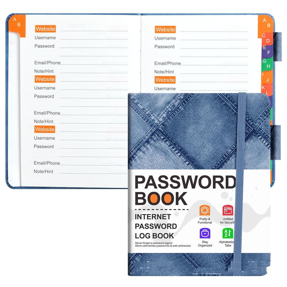 To Record Internet Logins Password Organizer Address Book Password Keeper Notebook For Seniors
