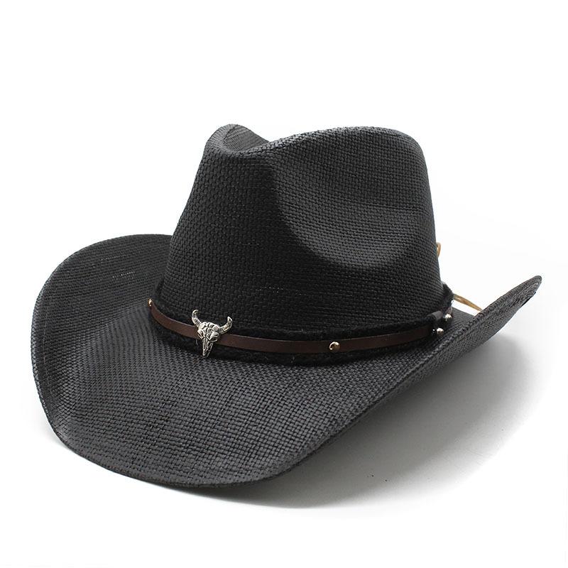 Outdoor Travel Hat European And American Men'S And Women'S Fashion Jazz Hat Western Cowboy Straw Hat