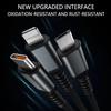 100 Вт сверхбыстрая зарядка USB C Type 3 в 1 кабель для передачи данных с подсветкой для iPhone Samsung Xiaomi Huawei шнуры для быстрой зарядки