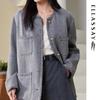 ELLASSAY Women's French Style Wool Blend Tweed Jacket