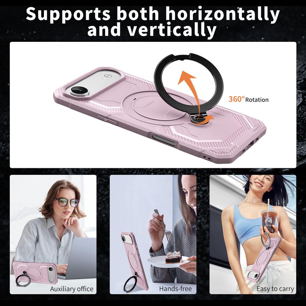 Для iPhone Air Чехол Совместимый с MagSafe Подставка ТПУ+ПК Чехол для телефона