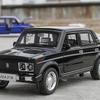 1:32 LADA 2106 Классическая модель автомобиля из сплава, литая игрушка, имитация звука и света, коллекционная игрушка, подарок, украшение для автомобиля.