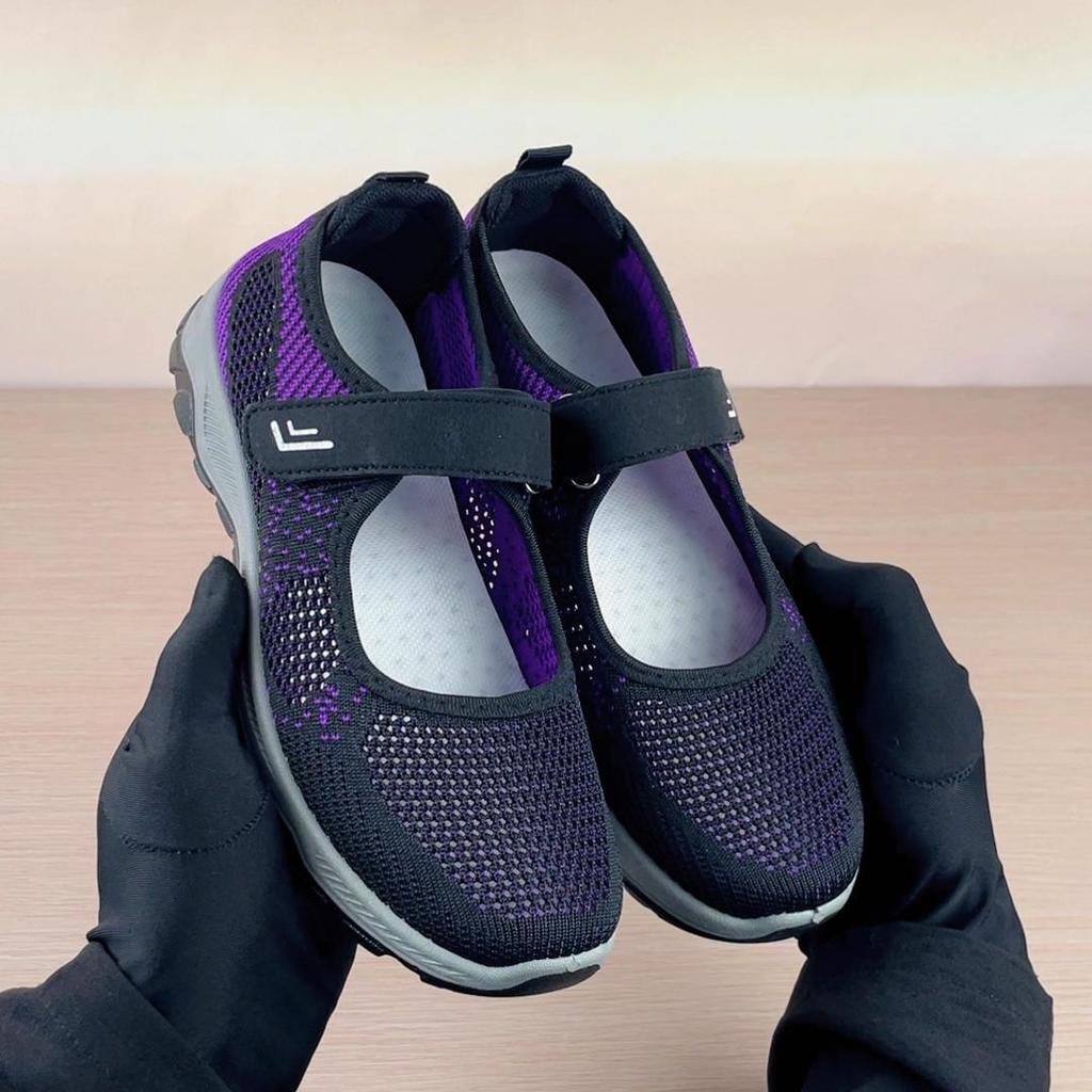 Обувь для ходьбы, с неглубоким горлышком, новый стиль, женская обувь, удобная обувь на липучке для мам среднего и пожилого возраста