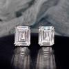 Simple Square Cubic Zirconia Stud Earrings for Women High Quality Daily Wear Fancy Accessories Fashion Jewelry Wholesale