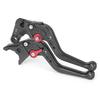 AL-mart Motorcycle Short Style Brake Levers Clutch Levers Levers Set 6 Levels Adjustable for Kawasaki Z125 Pro 2016-2021, Z250SL 2016-2017
