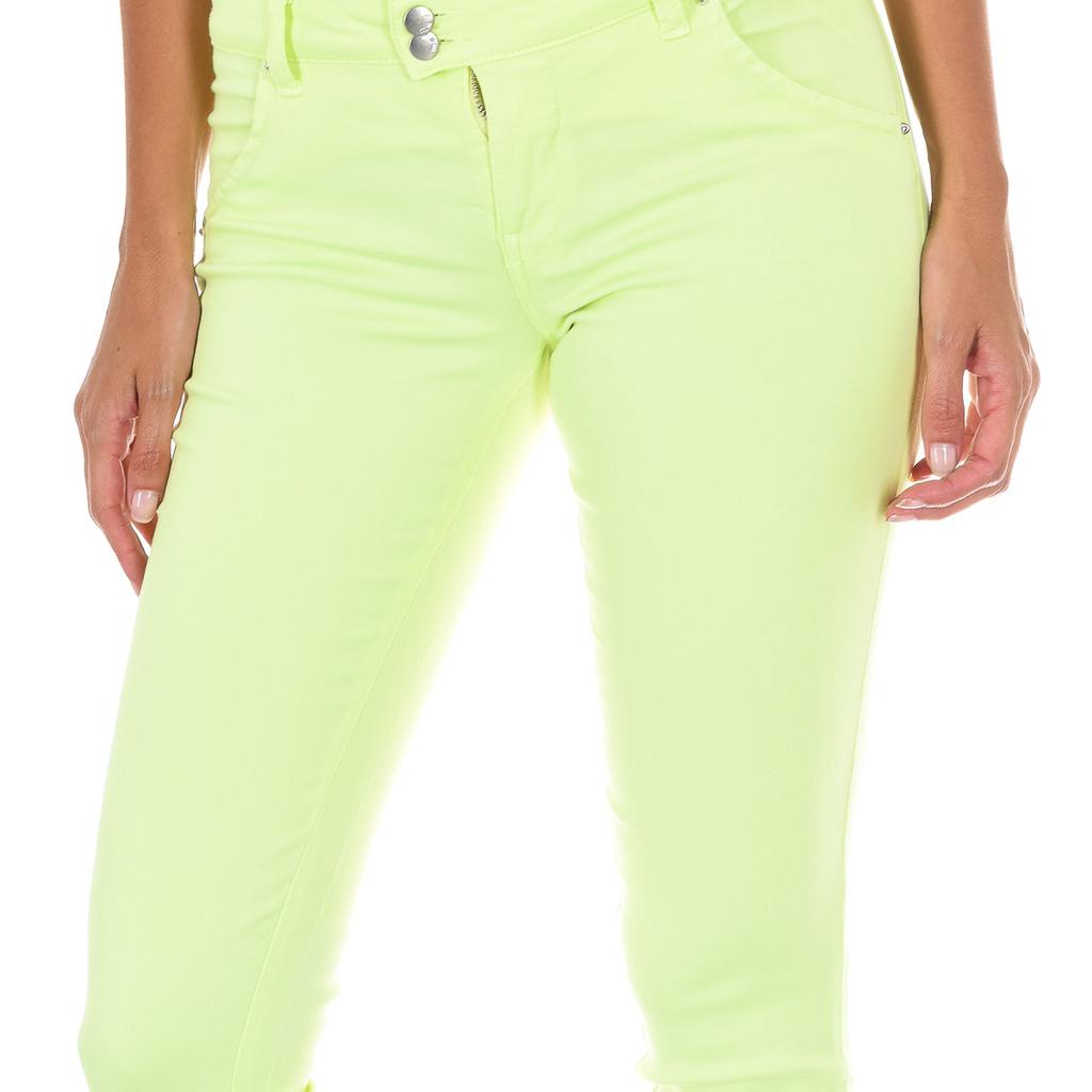 Длинные джинсы из эластичной ткани 70DBF0518-G291 для женщин