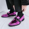 Fashion Trends Men's Pointed Loafers Low Heels Business Dating Party Leather Shoes Brand Comfort Hairdresser Groom Wedding Shoes