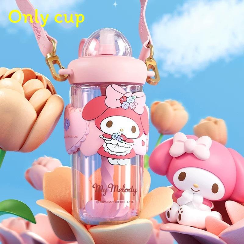 Многоразовая бутылка для воды Sanrio Melody из Tritan с герметичной крышкой для детей и взрослых