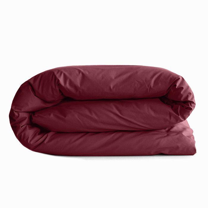 Housse de couette 240 x 220 cm "Prémium" pour lit 2 places - Prémium Grenat