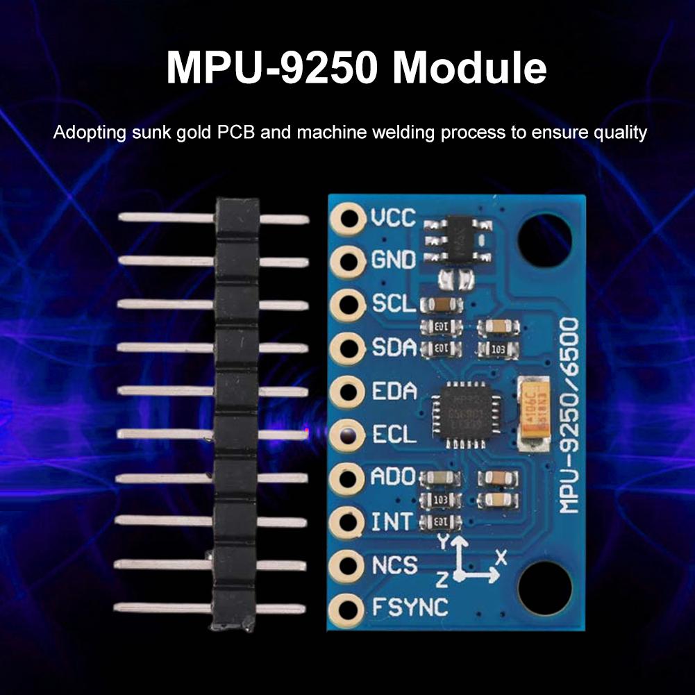 GY-9250 MPU9250 9-осевая плата-модуль датчика ориентации/9-осевой датчик Гироскоп+Акселерометр+Магнитометр Модуль датчика Питание 3-5В