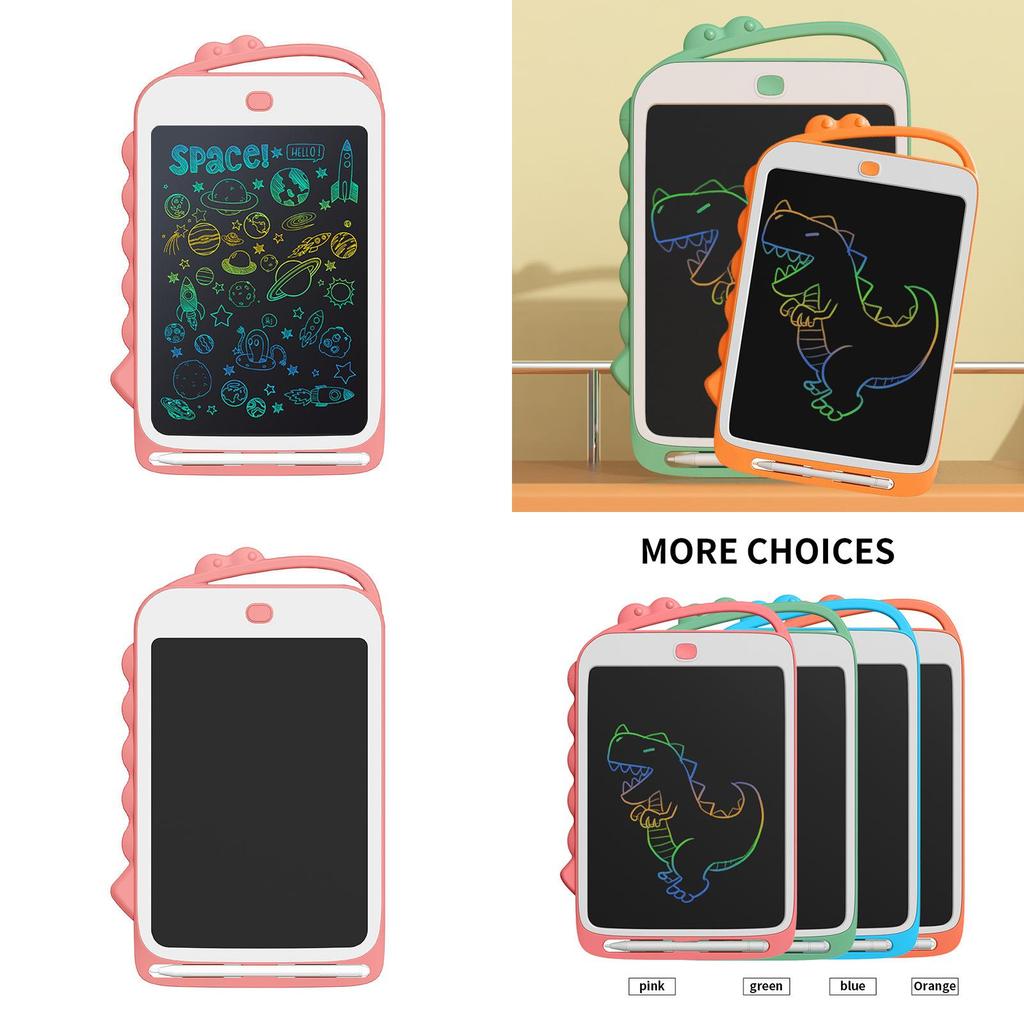 Новый 8,5-дюймовый цветной ЖК-электронный планшет для рисования с динозавром для детского веселья и творчества