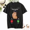 Dank Meme Hamster Staring Front Camera Hampter Calling T-shirt Fashion Cotton Short Sleeve T-shirts Casual Streetwear Unisex Tee Unisex