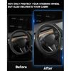 West Llama ized Nappa Leather Car Steering Wheel Cover for 2016-2025 Tesla Model 3/Model Y 2026 Juniper/Highland, Non-Slip Design of Tesla