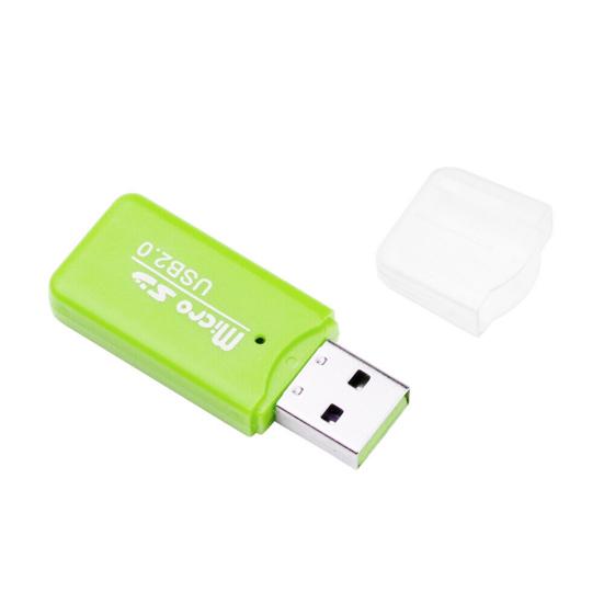 Мини Портативный USB Micro SD Кардридер для 2 TF карт для ПК Ноутбука