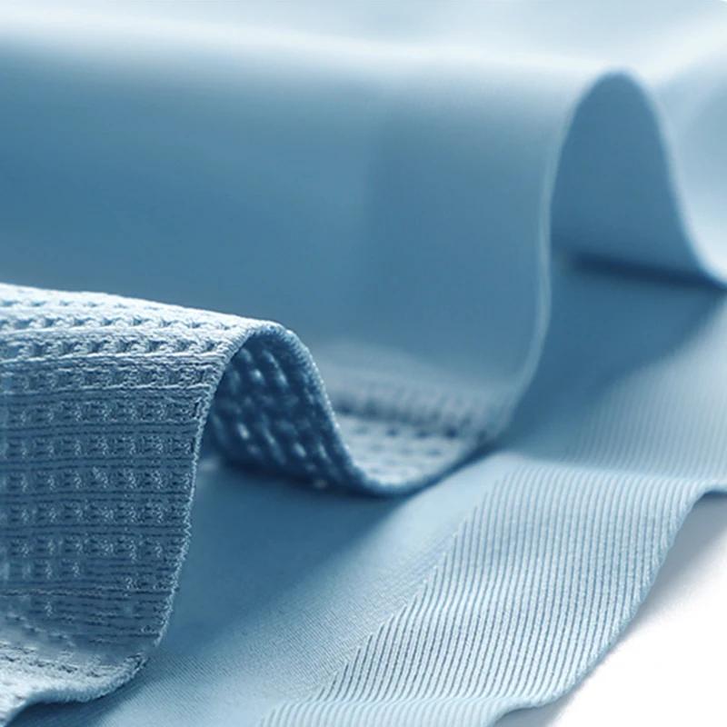 MiiOW 3 шт. летние мужские трусы-боксеры из ледяного шелка, бесшовные сетчатые дышащие мужские трусы, хлопковые мужские трусы с промежностью, мужские боксеры