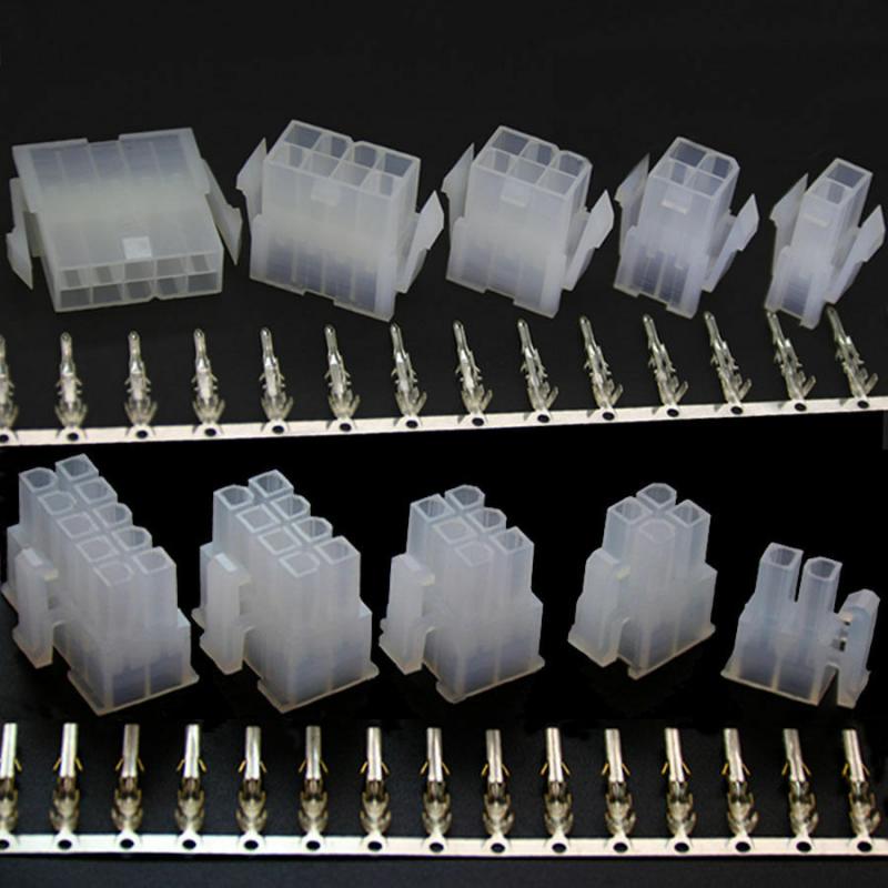 Наборы многоразовых разъемов с шагом 4,2 мм, от 2 до 24 контактов, штекер + гнездо + клемма