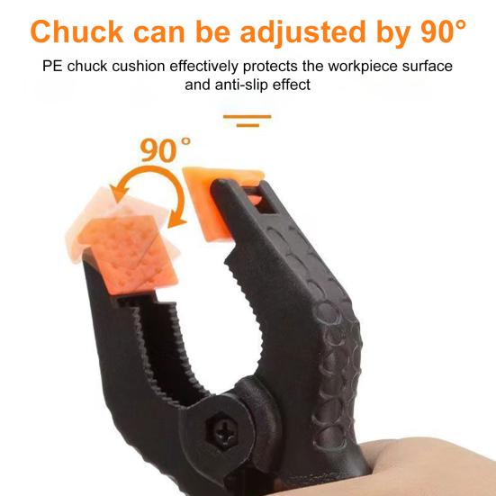 5 Pcs Plastic Spring Clamp Heavy Duty Fixing Clips for Crafts Backdrop Stand Woodworking Photography Studios Home Use