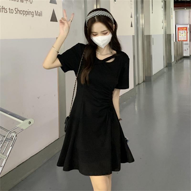 Женское платье Sweet Spicy Wind с короткими рукавами, весенне-летнее, в стиле ретро, для отдыха и путешествий, облегающее платье