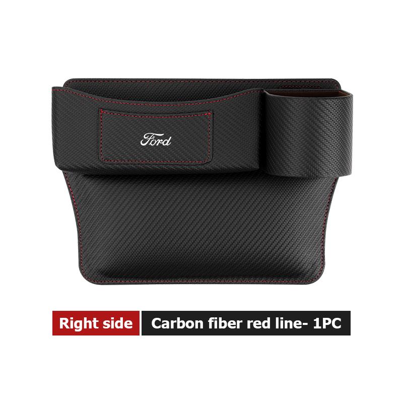 Leather Car Seat Gap Water Cup Holder Box Storage Bag For Ford Escape Ecosport Fusion Explorer Expedition Taurus
