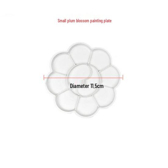 Набор палитр для рисования «Цветущая слива»: Включает Большую, Среднюю и Маленькую емкости для акварели, гуаши, масла, акрила и китайской живописи.