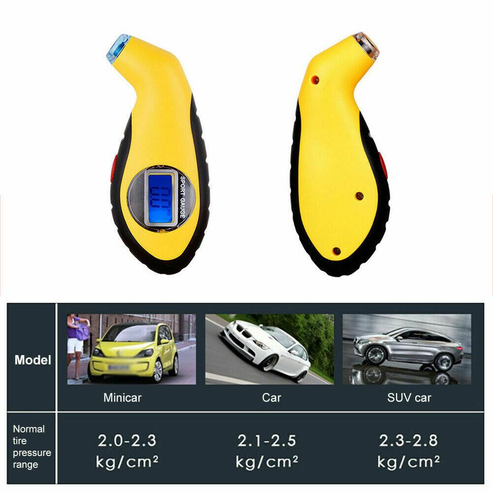 Авто мотоциклетный цифровой измеритель давления в шинах, мини-диагностический инструмент, детектор стайлинга автомобилей, манометр в шинах, портативный ЖК-дисплей