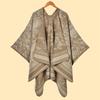 Women S Forest Style Thick Faux Cashmere Double Sided Scarf Shawl For Winter Warmth